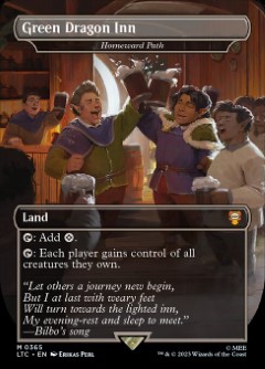 🔥 Homeward Path - Green Dragon Inn The Lord of the Rings- Tales of Middle-earth Commander decks Topper